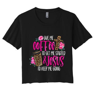 Coffee And Jesus Misses Plus Size Teacher Crop Top