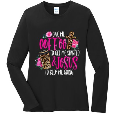 Coffee And Jesus Misses Plus Size Teacher Ladies Long Sleeve Shirt