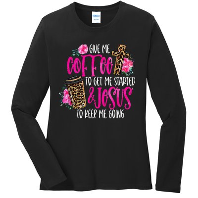 Coffee And Jesus Misses Plus Size Teacher Ladies Long Sleeve Shirt