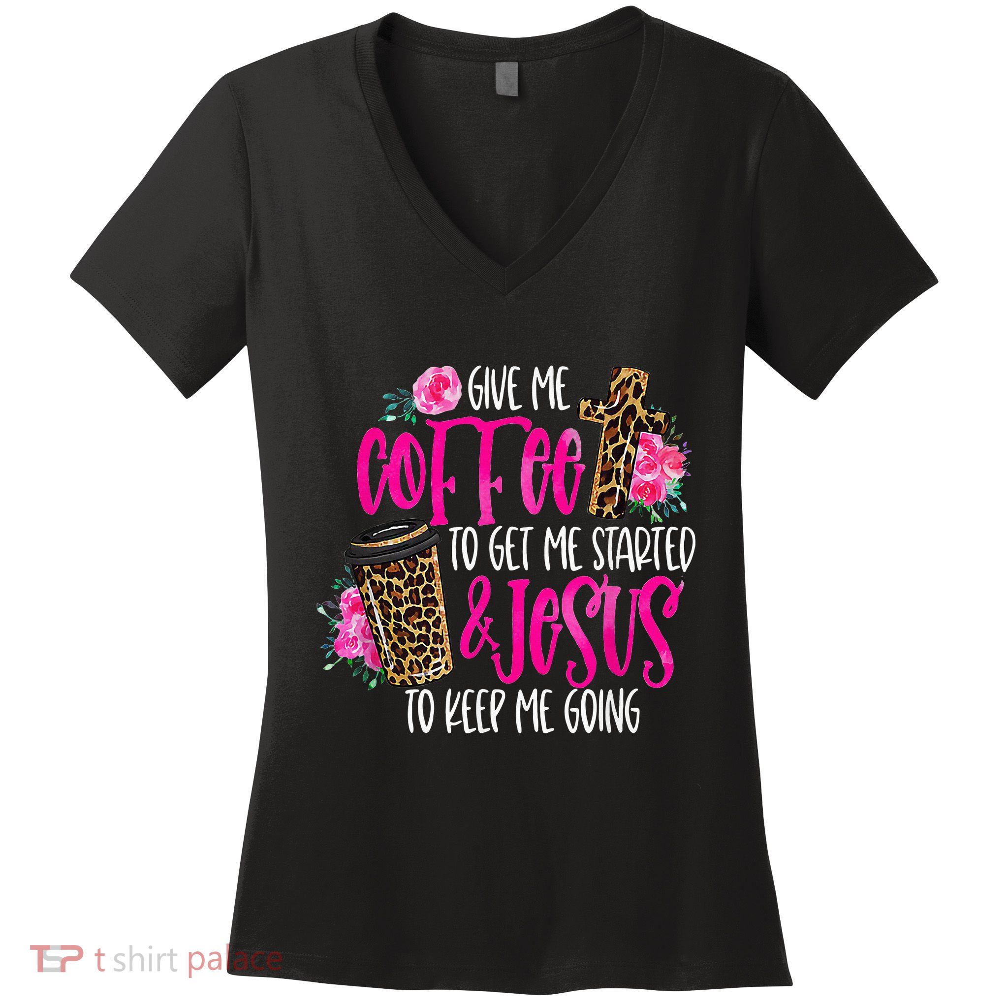 Coffee And Jesus Misses Plus Size Teacher Women's V-Neck T-Shirt