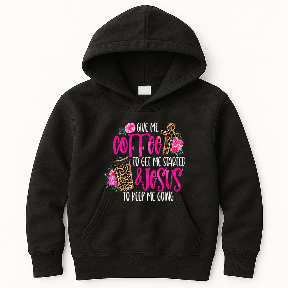 Coffee And Jesus Misses Plus Size Teacher Kids Hoodie