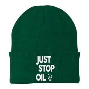 Climate Action Just Stop Oil Just Stop Oil Knit Cap Winter Beanie