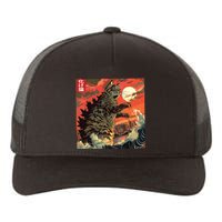 Catzilla Attacking Japan Funny Cute Cat Anime Style Yupoong Adult 5-Panel Trucker Hat