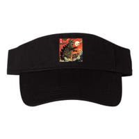 Catzilla Attacking Japan Funny Cute Cat Anime Style Valucap Bio-Washed Visor