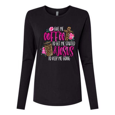 Coffee And Jesus  Womens Misses Unisex Plus Size Teacher Womens Cotton Relaxed Long Sleeve T-Shirt