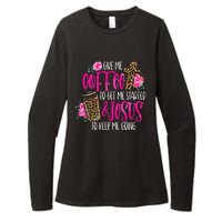 Coffee And Jesus  Womens Misses Unisex Plus Size Teacher Womens CVC Long Sleeve Shirt