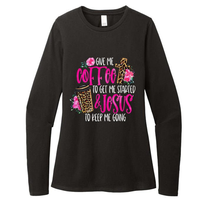 Coffee And Jesus  Womens Misses Unisex Plus Size Teacher Womens CVC Long Sleeve Shirt