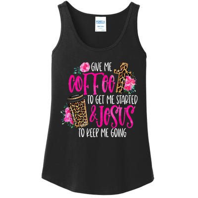 Coffee And Jesus  Womens Misses Unisex Plus Size Teacher Ladies Essential Tank