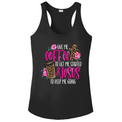 Coffee And Jesus  Womens Misses Unisex Plus Size Teacher Ladies PosiCharge Competitor Racerback Tank