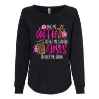 Coffee And Jesus  Womens Misses Unisex Plus Size Teacher Womens California Wash Sweatshirt