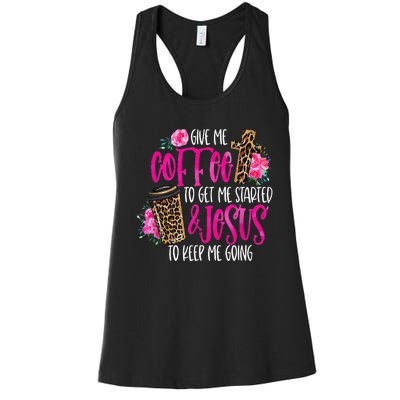 Coffee And Jesus  Womens Misses Unisex Plus Size Teacher Women's Racerback Tank