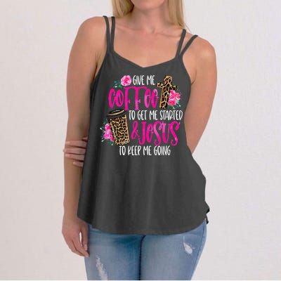 Coffee And Jesus  Womens Misses Unisex Plus Size Teacher Women's Strappy Tank