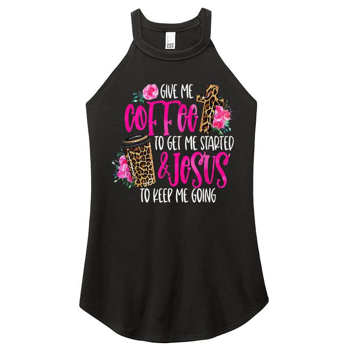 Coffee And Jesus  Womens Misses Unisex Plus Size Teacher Women's Perfect Tri Rocker Tank