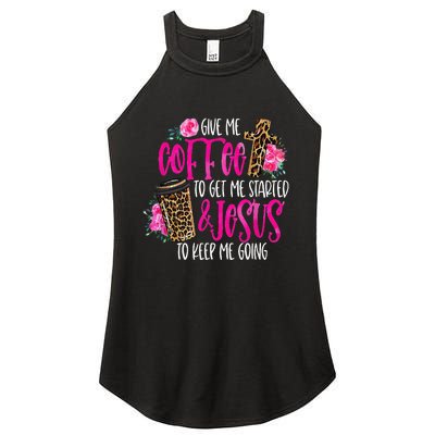 Coffee And Jesus  Womens Misses Unisex Plus Size Teacher Women's Perfect Tri Rocker Tank