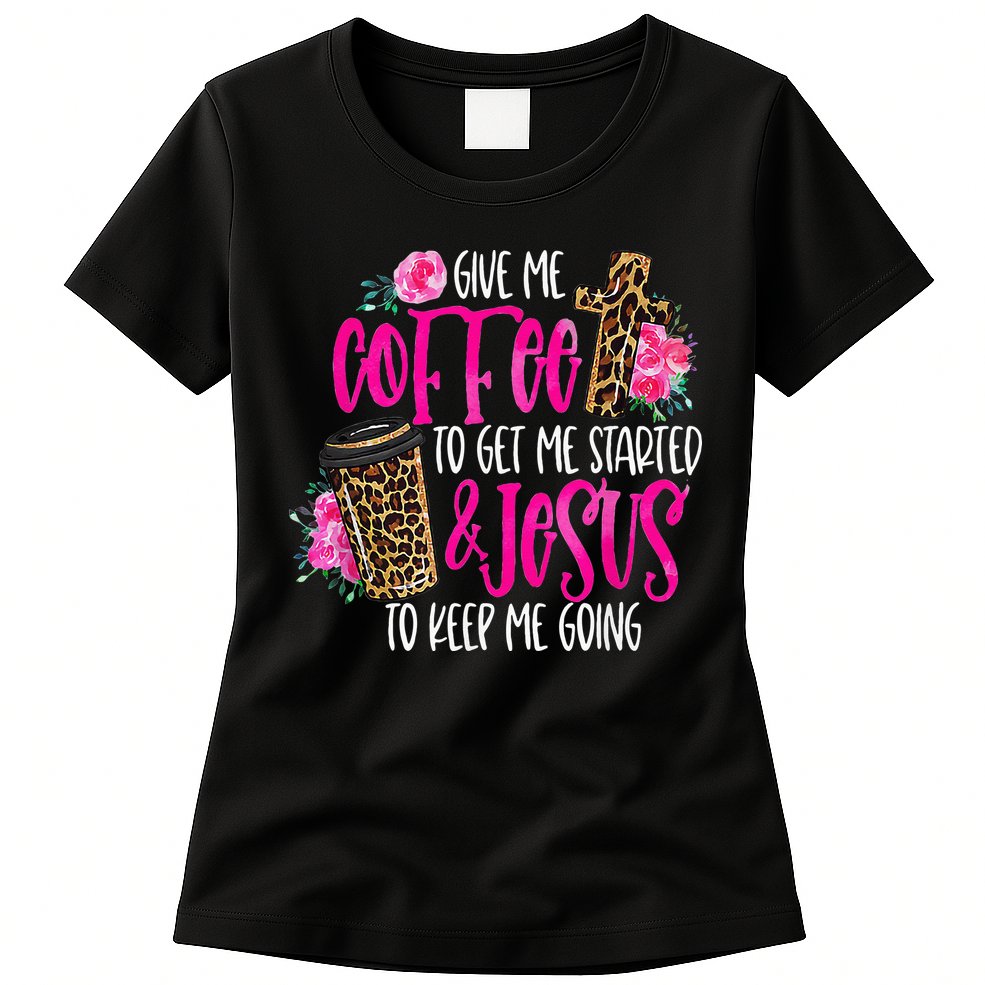 Coffee And Jesus  Womens Misses Unisex Plus Size Teacher Womens T-Shirt