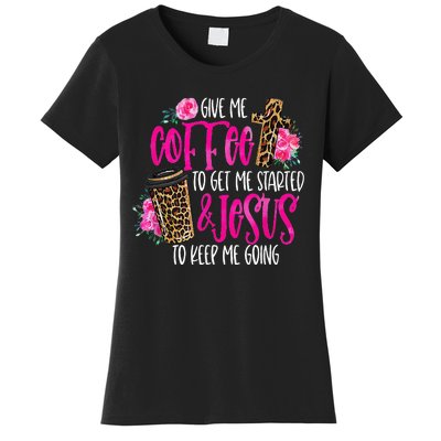 Coffee And Jesus  Womens Misses Unisex Plus Size Teacher Women's T-Shirt