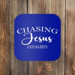 Chasing And Jesus Funny Chasing Jesus And Gift Coaster