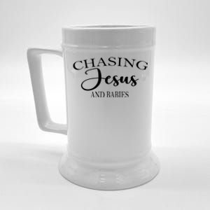 Chasing And Jesus Funny Chasing Jesus And Gift Beer Stein