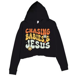 Chasing And Jesus Religious Christian Gift Crop Fleece Hoodie