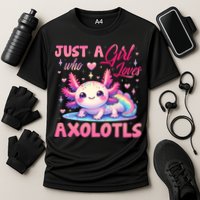 Cute Axolotl Just A Girl Who Loves Axolotls 2 Cooling Performance Crew T-Shirt