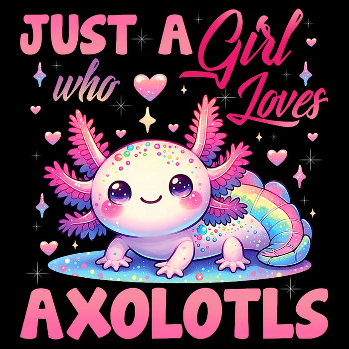 Cute Axolotl Just A Girl Who Loves Axolotls 2 Sustainable Bucket Hat