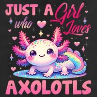 Cute Axolotl Just A Girl Who Loves Axolotls 2 Adult Drive Performance Visor