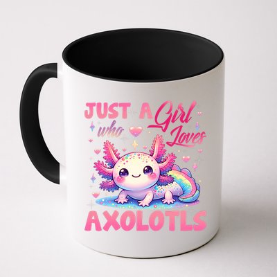 Cute Axolotl Just A Girl Who Loves Axolotls 2 Mug