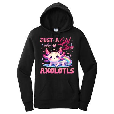 Cute Axolotl Just A Girl Who Loves Axolotls 2 Women's Pullover Hoodie