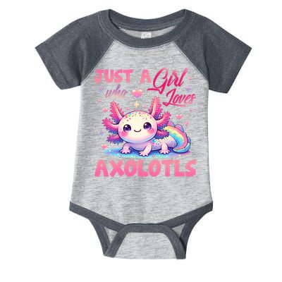 Cute Axolotl Just A Girl Who Loves Axolotls 2 Infant Baby Jersey Bodysuit