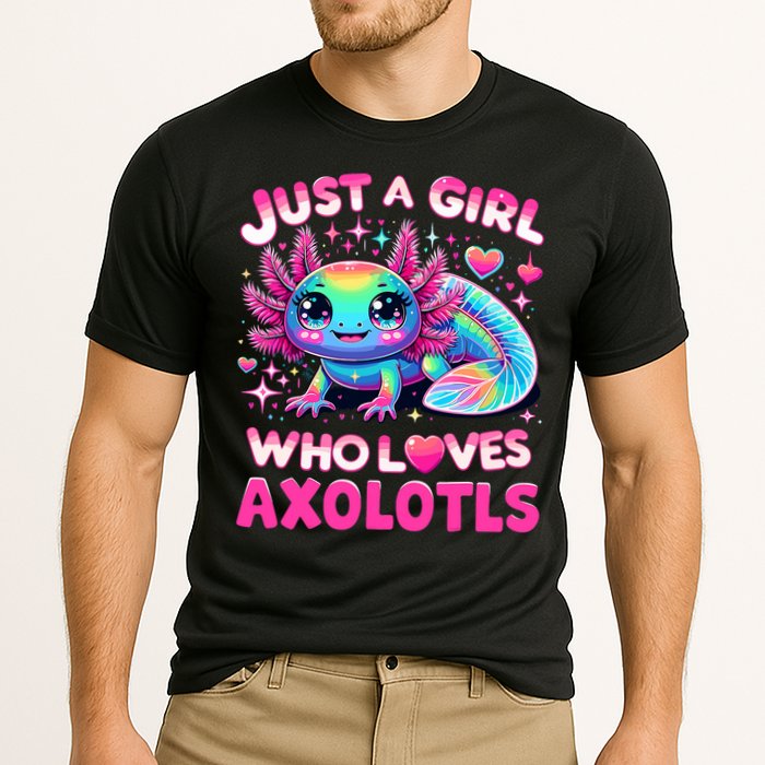 Cute Axolotl Just A Girl Who Loves Axolotls Cooling Performance Crew T-Shirt