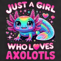 Cute Axolotl Just A Girl Who Loves Axolotls Adult Drive Performance Visor