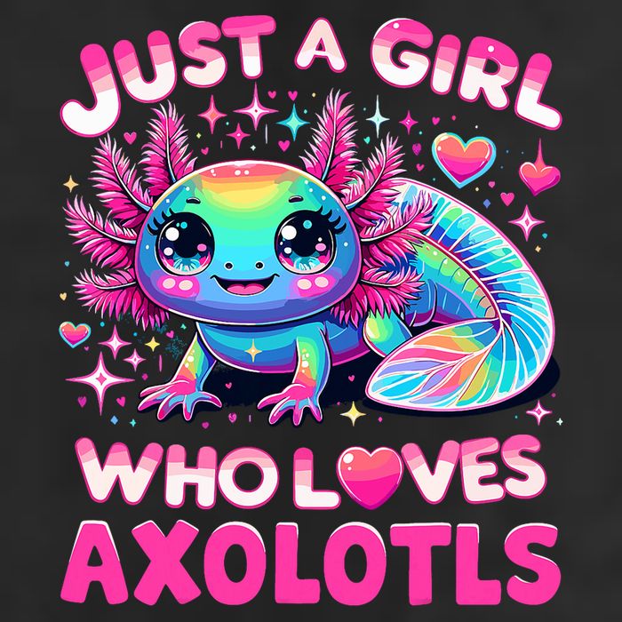 Cute Axolotl Just A Girl Who Loves Axolotls Adult Drive Performance Visor