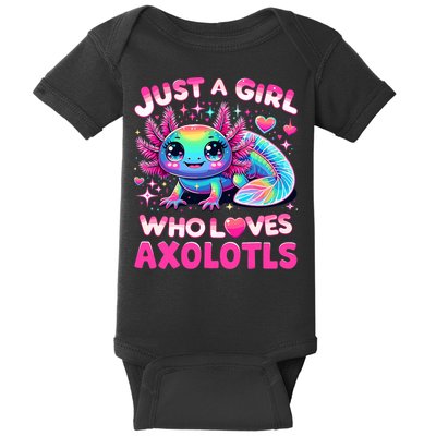 Cute Axolotl Just A Girl Who Loves Axolotls Baby Bodysuit