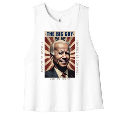 Conservative Anti Joe Biden Republican Women's Racerback Cropped Tank