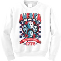 Checkered America Killing It Since 1776 Kids Sweatshirt