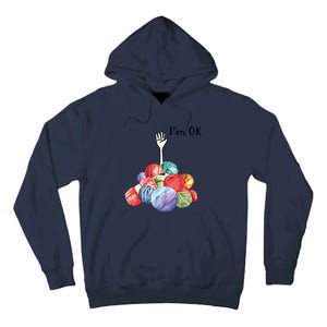 Crochet And Knitting Im Ok Tall Hoodie