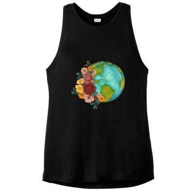 Create A Kinder Planet Earth Day Meaningful Gift Save Our Home Gift Ladies PosiCharge Tri-Blend Wicking Tank