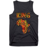 Cool African King Design Kente Cloth Africa Ghana Kids Men Tank Top