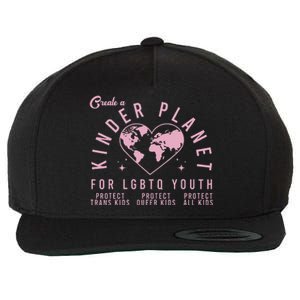 Create A Kinder Planet Lgbtq Ally Protect Transg Lgbt Wool Snapback Cap