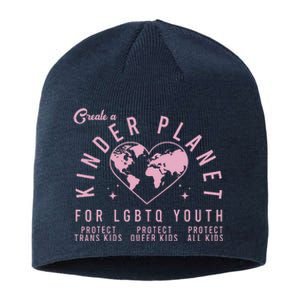 Create A Kinder Planet Lgbtq Ally Protect Transg Lgbt Sustainable Beanie