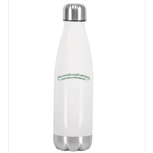 Create A Kinder Planet Aesthetic Two Sided Print Gift Stainless Steel Insulated Water Bottle