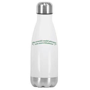 Create A Kinder Planet Aesthetic Two Sided Print Gift Stainless Steel Insulated Water Bottle