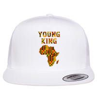 Cool African Kente Art African American Print Flat Bill Trucker Hat