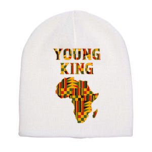 Cool African Kente Art African American Print Short Acrylic Beanie