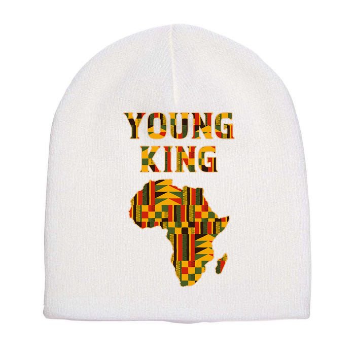 Cool African Kente Art African American Print Short Acrylic Beanie