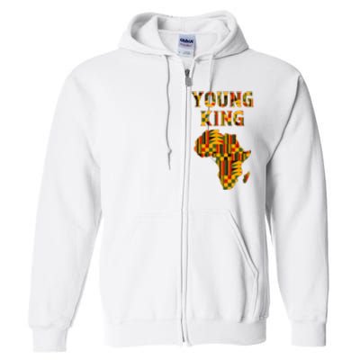 Cool African Kente Art African American Print Full Zip Hoodie