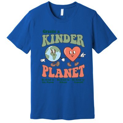 Create A Kinder Planet Aesthetic Trendy Costume Earth Day Funny Gift Premium T-Shirt