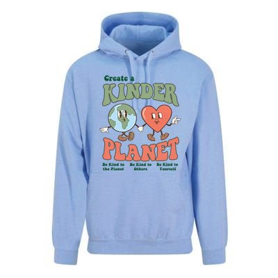 Create A Kinder Planet Aesthetic Trendy Costume Earth Day Funny Gift Unisex Surf Hoodie