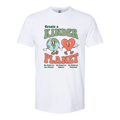 Create A Kinder Planet Aesthetic Trendy Costume Earth Day Funny Gift Softstyle® CVC T-Shirt