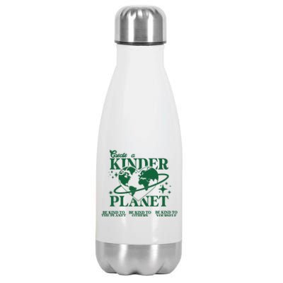 Create A Kinder Planet Stainless Steel Insulated Water Bottle